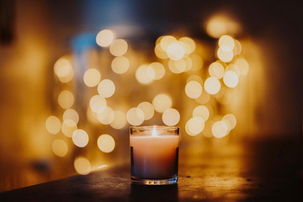 merry christmas, candle, flame, bokeh, burning candle, candlelight, light, cozy, warm, christmas, holidays, atmosphere, mood, happychristmas